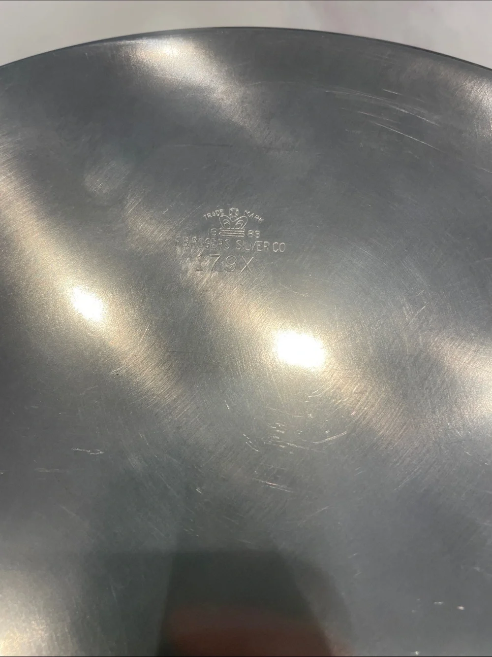 F.B. Rogers Silver Co. Vintage Silver Plate Decorative Serving Tray